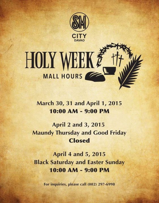 Holy Week Davao SM City