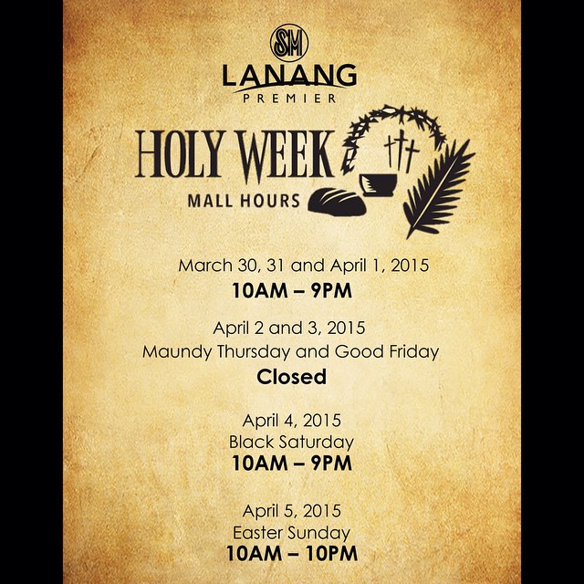 Holy Week Davao SM lanang