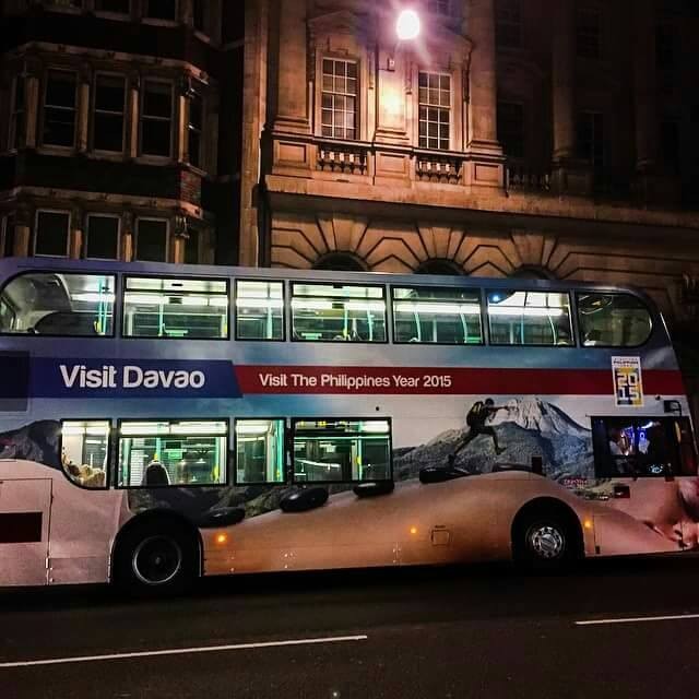 London Buses Promote Davao City and Philippine Tourist Spots