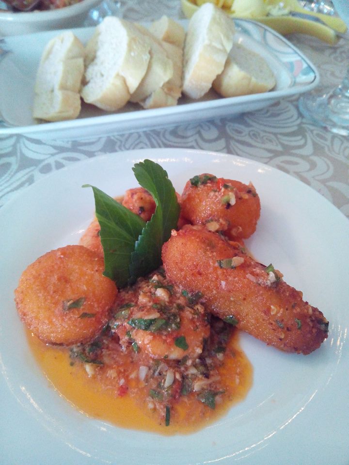 Chili Potato Cheese with Shrimps