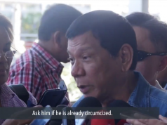 Duterte talks about his health, told media to ask Mar Roxas if he’s circumcised